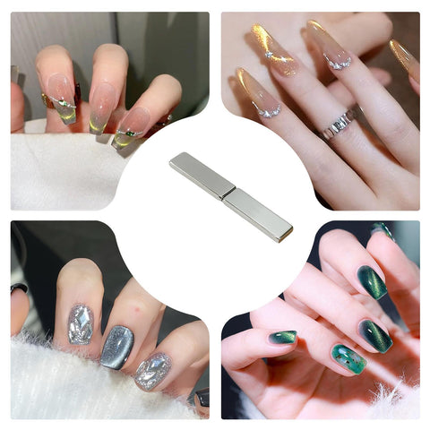 Auto Weld Nails Set 600 Pieces Stainless Steel Fasteners with nail art designs and magnet tool shown in the center