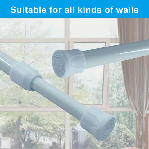 2 Pack Adjustable Window Security Bars For Sliding Windows And Doors Fits 15.8 To 27.5 Inches Tension Rods in white steel