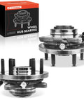 Two Front Wheel Bearing And Hub Assembly With ABS For Ford F 150 F150 2009 2010 4WD Only 6 Lug Compatible Replacement