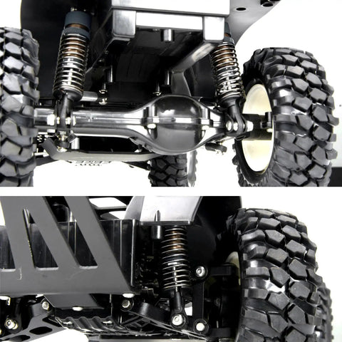 80mm RC oil filled shock absorber kit for one tenth scale crawlers Tamiya TRX4 Axial SCX10 D90 on rough terrain
