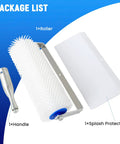 Spiked Roller For Self Leveling Compound 10 Inch By 1 Inch with handle and splash protection components