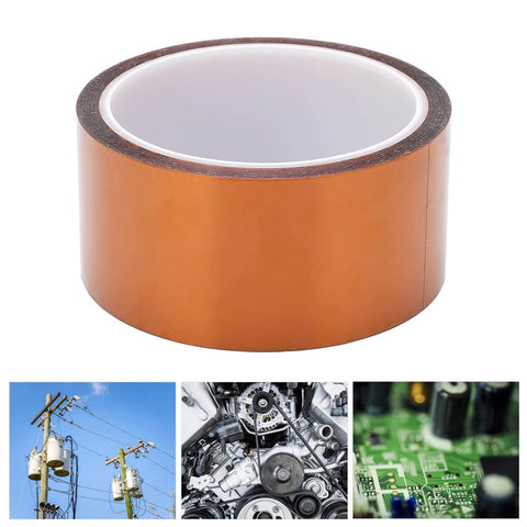 Pro Grade Polyimide Kapton Tape For Electronics And DIY Projects, High Temperature Insulation Tape For Motors Circuit Boards Battery Wrapping