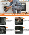 Installing Heavy Duty Upgraded Washer Drain Pump Compatible With Electrolux And Frigidaire Washing Machines, showing steps.