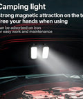 Take Anywhere Portable Telescopic Camping Light illuminating car engine with magnetic attachment, ideal for emergencies and maintenance