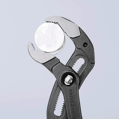 Water Pump Pliers Cobra XL 400 Mm Self Locking With Quick Push Button Adjustment And Fine Tuning Grips Nuts Up To 95 Mm And Pipes Up To 90 Mm For On The Job Beefy Grip And Lightweight Chromium Vanadium Steel Heavy Duty Pipe Wrench