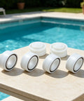 Roller Bearing Guide Kit RCX26000 RCX26001 For TigerShark Robotic Pool Cleaner, white bearings on poolside table
