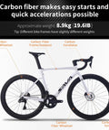 Carbon Siber Road Bike With Ultegra Di2 8170 Wireless Shifting 24 Speed Road Bicycle Carbon Frame And Wheelset Disc Brakes