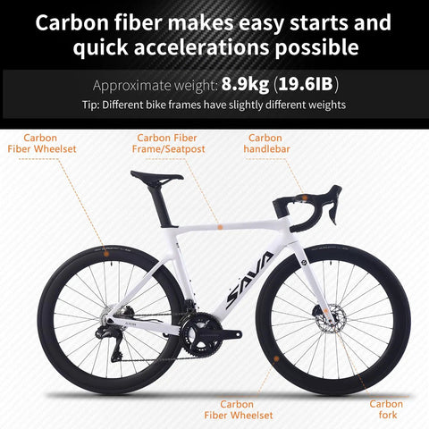 Carbon Siber Road Bike With Ultegra Di2 8170 Wireless Shifting 24 Speed Road Bicycle Carbon Frame And Wheelset Disc Brakes