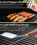 Heavy Duty BBQ Grill Tools Set With Non Slip Stainless Steel Utensils 22 Pieces Spatula Tongs Fork Knife Skewers