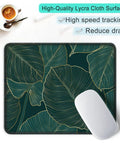 Stitched Edge Mouse Pad With Premium Palm Texture For Smooth Precise Tracking In Gaming Or Office with non-slip base