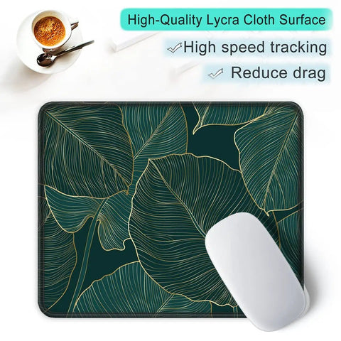 Stitched Edge Mouse Pad With Premium Palm Texture For Smooth Precise Tracking In Gaming Or Office with non-slip base