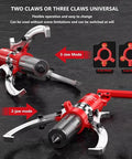 Pro Grade Hydraulic Gear Puller And Wheel Hub Remover showing 2-jaw and 3-jaw modes, heavy duty alloy steel design for versatile operations.