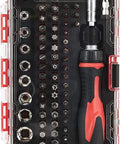 Magnetic Ratcheting Wrench And Electronics Precision Screwdriver Tool Set For Household Repairs, 73-Piece With Carry Case