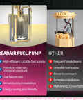 Comparison of Readair fuel pump and competitor, highlighting features like efficiency, material quality, and installation ease.