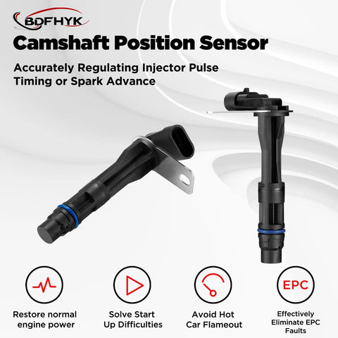 Camshaft Position Sensor PC273 917715 For Chevy Cadillac Buick GMC Hummer Isuzu Pontiac Express Silverado Suburban Tahoe Envoy Yukon Savana Sierra Escalade H2 Plug And Play Ready With 24 Month Support And Reliable Engine Timing Upgrade, black plastic sensor