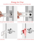 Portable Door Lock For Home And Travel Security And Privacy Lock That Keeps Doors From Opening From Outside Pink 1 Pack installation guide