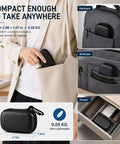 Drop Dead Secure Hard Shell USB Flash Drive Case With Cushioned Foam Insert And Tight Elastic Strap Keeps Thumb Drives Hella Snug While Blocking Shifting In Carry Bags, shown in a backpack.