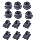 Nuts and T-nuts from One Half Inch T Slot Clamping Kit With Three Eighths Inch Sixteen Bolts Fifty Eight Piece Set For Bridgeport Mills
