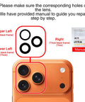 2 Pack Rear Camera Lens Glass Replacement For iPhone 17 Pro Max And 17 Pro With Pre Installed Adhesive and DIY Repair Kit
