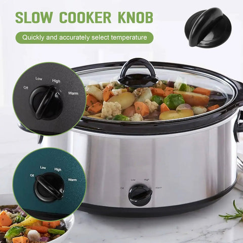 Replacement Slow Cooker Knob For SCV700-CH-BR Model on stainless steel slow cooker with vegetables