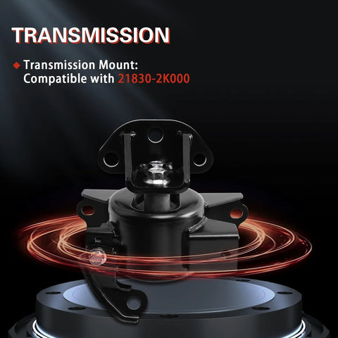 Engine And Transmission Mount Kit For Kia Soul 2010 2011 2012 2013 1.6L And 2010 2011 2.0L L4 showing transmission mount