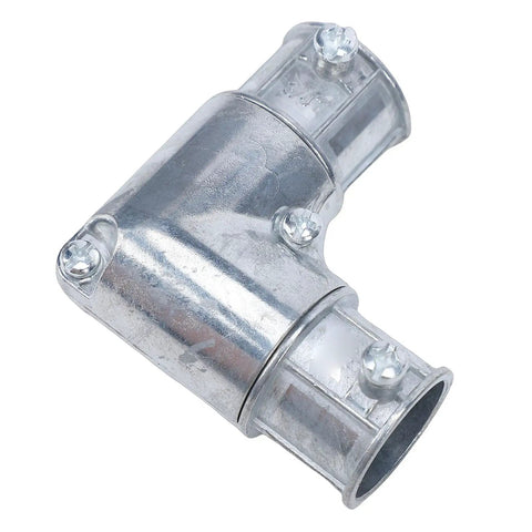 Heavy Duty 3/4 Inch Emt Conduit Fitting Inside Corner Pull Elbow 90 Degree Bend, zinc alloy with screws for quick wire secure.