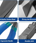 Must-Have 3-Piece Hand Seamers Set For Sheet Metal Bending Pliers with High Quality Carbon Steel and Ergonomic Handles
