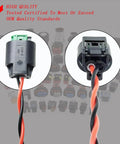 Straight Up Engine Coolant Temperature Sensor Harness Connector Plug showing wiring detail and robust design for efficient use.