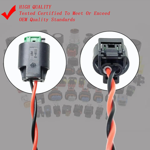 Straight Up Engine Coolant Temperature Sensor Harness Connector Plug showing wiring detail and robust design for efficient use.