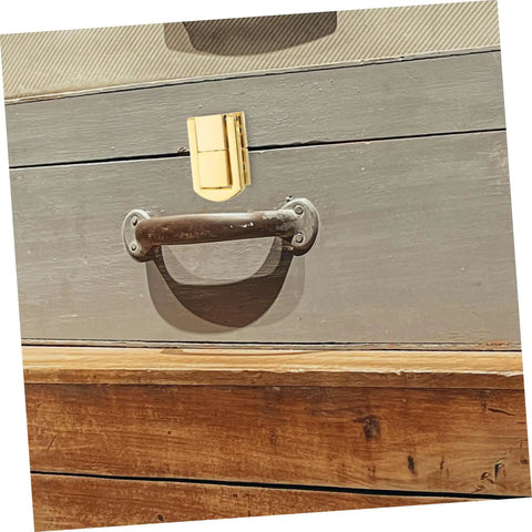 Retro Style Lock Latch Clasp Kit For Wooden Boxes And Jewelry Cases Secure Closure Hardware For Small Projects installed on box