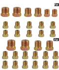 Assorted fittings for Brake Line Tubing Kit 3 Sixteenth Inch And 1 Quarter Inch 25 Feet Dual Size Copper Coated Alloy Steel Anti Rust