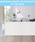 33 Inch Tall Baby Gate For Doorways Retractable Mesh Gate For Kids And Pets Anti Climb Design For Wide Openings Up To 100 Inches