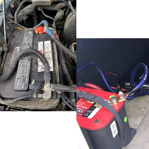 Installed 2 Pairs Car Battery Terminal Clamps Connectors with Plastic Covers for Top Notch Contact and Corrosion Resistance
