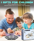 Family assembling Dope 3D Metal Scorpion Puzzle Laser Cut DIY Challenge No Glue Snap Together 6 Inch Lifelike Scorpion For Adults And Teens Collectible Decor For Puzzle Fans And Nature Lovers Purple