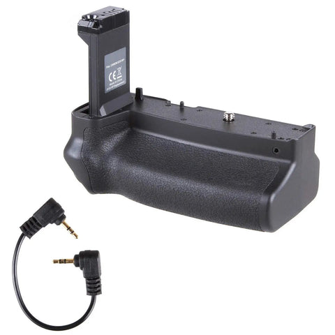 Vertical Power Battery Grip for Canon EOS R8 and EOS RP Cameras, Dual LPE17 Battery Holder Lets You Run Two Batteries, Extends Recording Time