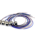 Tough As Nails M12 5 Pin A Code Female Connector Cable IP67 Waterproof Back Mount Unshielded Straight Aviation Socket