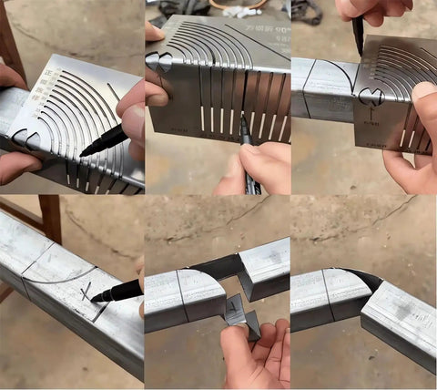 Angle And Arc Marking Tool For Steelwork Take The Guesswork Out Of Marking Precise 90 Degree Angles And Smooth Curves On Square Steel Pipes