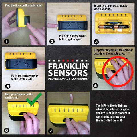 Heavy Duty Multi Sensor Stud Finder With Advanced Wall Scanning Capabilities Featuring Seven Precise Detectors For Knockout Accuracy And Effortless Gliding Across Drywall With No Sweat Calibration For Hardworking DIY Pros