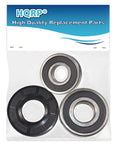Heavy Duty Bearing And Seal Replacement Kit For LG And Kenmore Washer Tub Smooth Spin Pro Grade Repair with two bearing cups and one seal.