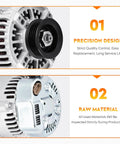 Close-up of 70A High Power Alternator For Toyota 4Runner T100 Tacoma And Tundra 3.4L V6 Ready To Plug And Play Replacement