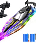 17 Inch High Speed RC Jet Boat With Self Righting Design And Nine LED Lights, remote control, batteries included