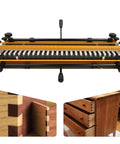 Heavy Hitter 24 Inch Dovetail Jig Woodworking Kit With Pro Level Milling Cutter top view showing adjustable steel guide rails.