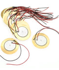 20 Pcs 35Mm Piezo Pickup Transducers Contact Microphones Trigger Sound Sensor Piezo Discs With 4 Inch Lead For Acoustic Guitar Drum