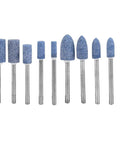 100 Piece Workhorse Polishing Stone Head Set For Grinder Burr Bits With 3mm Shank displayed on white background