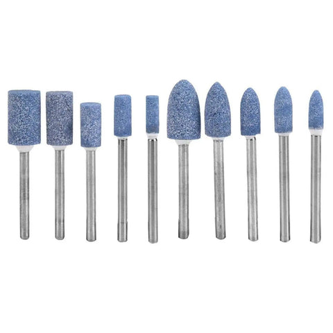 100 Piece Workhorse Polishing Stone Head Set For Grinder Burr Bits With 3mm Shank displayed on white background
