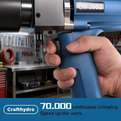 Rock Solid Battery Powered Electric Hydraulic Cable Lug Crimping Tool With 15 Quick Change Dies For Heavy Wiring Projects That Gets Everything Done Fast Without Breaking A Sweat