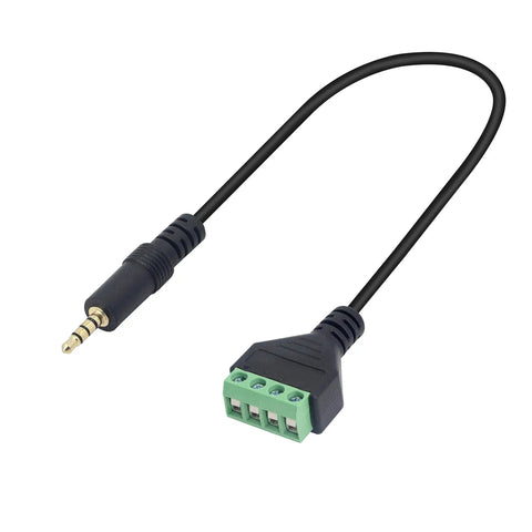 3.5Mm Audio Terminal Block 1/8 Inch TRRS Screw Connector for easy audio connections with secure screw terminals.