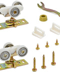 Pocket Door Roller Replacement Kit With 1 Inch O D Wheels For 100, 134F, 138F, 2610F Track Systems, Ball Bearing Tricycle Hanger
