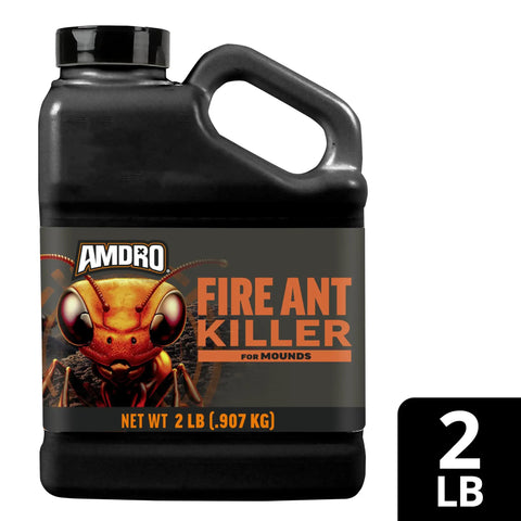 Fire Ant Killer Bait Granules 2 Lbs container for mounds and yards with dual action targeting nests