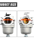 Front and side view of Carburetor Tune Up Kit For John Deere D100 D105 D110 LA105 LA115 LA125 E110 X120 X145 Lawn Tractors